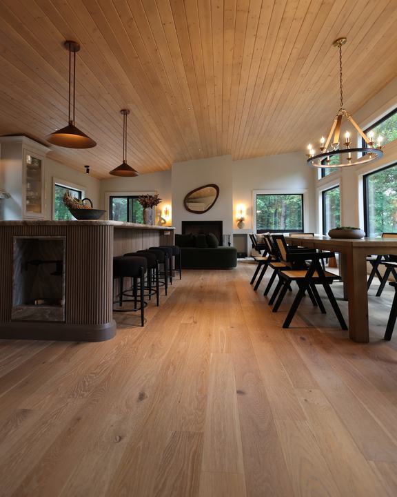 Khayeri flooring in a private residence