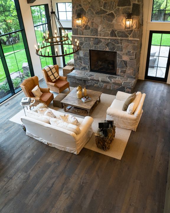 Khayeri flooring in a private residence