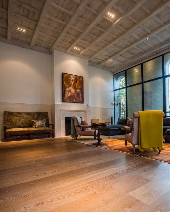 Khayeri flooring in a private residence