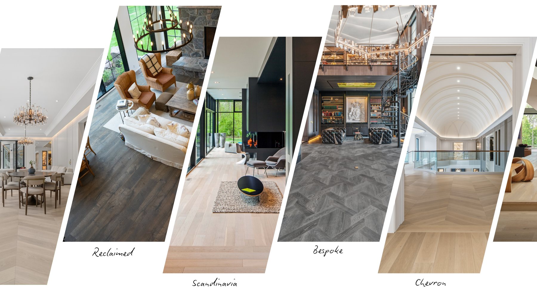 Bespoke residences with Khayeri floors: Reclaimed, Scandinavia, Bespoke and Chevron